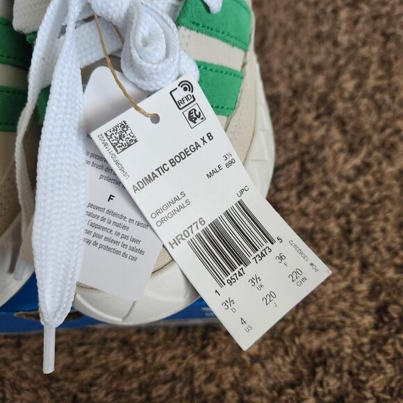 adidas adimatic bodega x beams sneakers low-top shoes size 4 Men's / 5.5 Women's - Picture 4 of 8